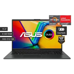 ASUS - Laptop Vivobook E1504F 15.6'' FHD OLED, Ryzen 5 7520U, 8GB DDR5, 512GB SSD, Free DOS