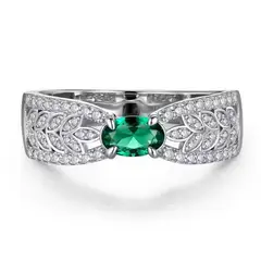 LA TIENDA 88 JOYAS Y ACCESORIOS - La Tienda 88 - Anillo De Luxe Cristales Mujer Bañado en Oro - Verde