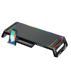 TEROS - STAND PARA MONITOR RGB MULTIPROPÓSITO TE-7131N, 4 PUERTOS USB