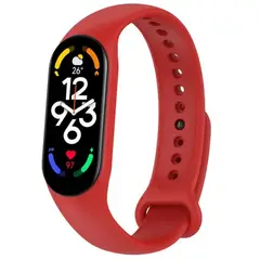 GENERICO - CORREA SILICON PARA XIAOMI MI BAND 3 Y 4 ROJO