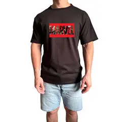 GENERICO - Polo Hombre manga corta Marvel - Negro