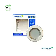 GENERICO - Spot Led 12W Luz Blanca Base Dorado