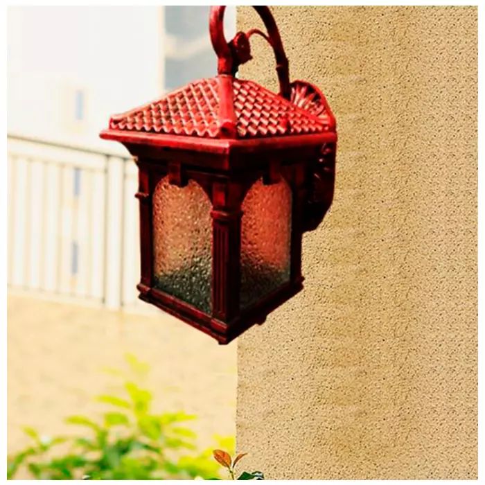 Lámpara de Pared Farol Rojo