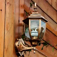 GENERICO - Lámpara de Pared Farol Bronce