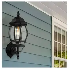 GENERICO - Lámpara de Pared Farol Negro