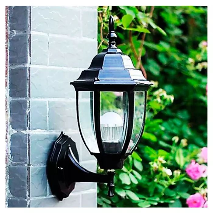 Lámpara de Pared Farol Negro
