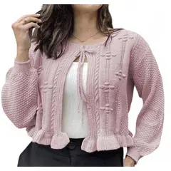 GENERICO - Chompa Trendy Mujer Tejido Jilo Alpino G359-22 Color Rosado