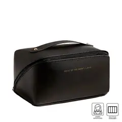 GENERICO - Neceser Estuche de Cosméticos PU con Asa MDA290044 Negro