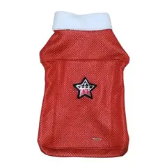 GENERICO - Chaleco MOTERO con Acolchado Para Mascotas TALLA 1 Rojo