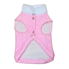 GENERICO - Chaleco MOTERO con Acolchado Para Mascotas TALLA 2 Rosa