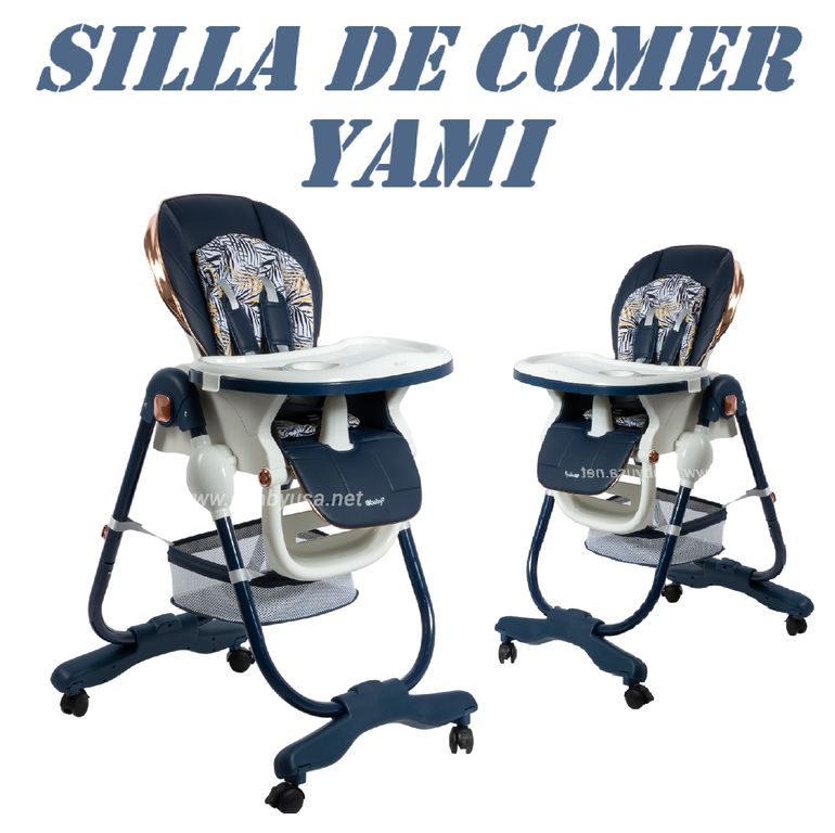 Nueva silla de comer Altura Ajustable Yami -Azul