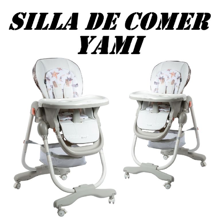 Nueva silla de comer Altura Ajustable Yami -Blanco