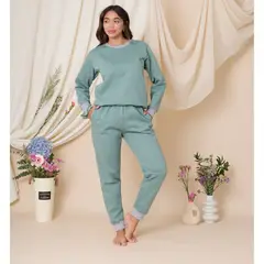 SOÑALIERE - Conjunto Pijama Buzo Franela Dama