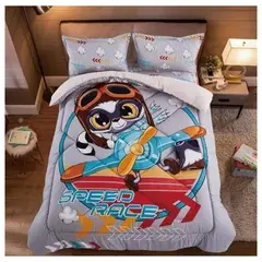 MINGDA - Set Edredón 2 pz C/ Carnero + Set Sábanas + Fundas 5 Pz 100% Calidad