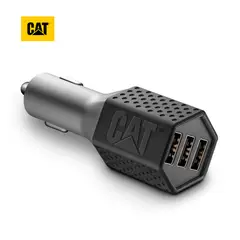 CAT - Cargador De Auto Resistente Carga Rápida USB 7.2 A DC 3Puertos