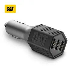 CAT - Cargador De Auto Resistente USB 7.2 AMP 3 Puertos