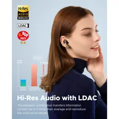 SOUNDPEATS - Adifonos Capsule3 Pro TWS 43db Negro