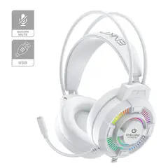 ENKORE - Audífonos Gamer ACTIVE 5.1 EKHG1004U-W USB RAINBOW C/MICRO