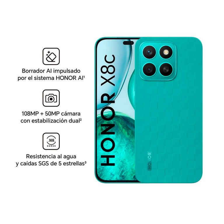 Celular X8c 8GB Ram 256GB Color Verde