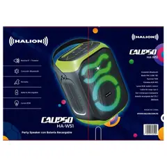 HALION - Parlante Portátil CALIPSO HA-W51 USB BT RGB TWS
