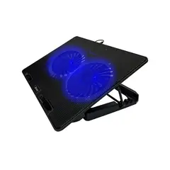 TEROS - Cooler para Laptop con doble ventilador - 2 puerto USB 15.6"