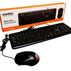 EWTTO - Combo Teclado y Mouse ET-M3539 Ideal para Oficina o Casa