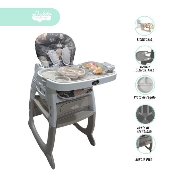 Silla De Comer con modo escritorio nature dark
