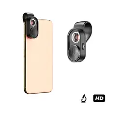 Lente 100x Para Microscopio Smartphone MS100 - Negro