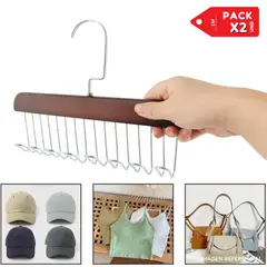 INSPIRA MARKET - Perchero colgador organizador de corbata ropa Pack x2