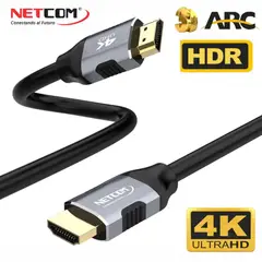 NETCOM - Cable HDMI 2.0 1.8 Metros Ultra HD 3D 4K 60hz 2160P PVC
