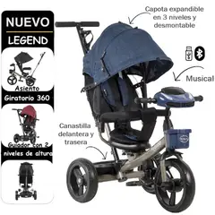 EBABY - Triciclo con USB Legend EB362 AZ