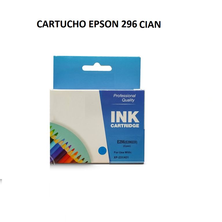 Cartucho Compatible Epson 296 Cian