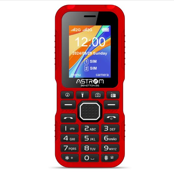 Celular 2G Dual Sim Pantalla 1. 77 " BENETTON AST1701H Rojo