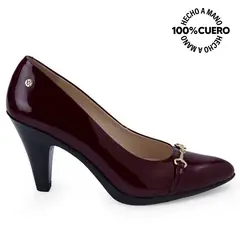 VIALE - Zapato Reina Vestir ALE-2531 Cherry Cuero