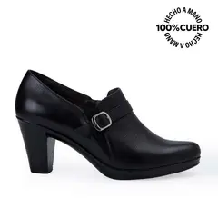 VIALE - Tobillera Jodhpur Casual DAYA-2515 Negro Cuero