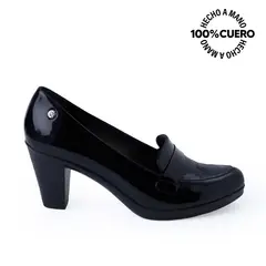 VIALE - Zapato Mocasín Vestir DAYA-2517 Negro Cuero