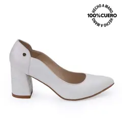 VIALE - Zapato Reina Vestir TATI-2520 Hueso Cuero