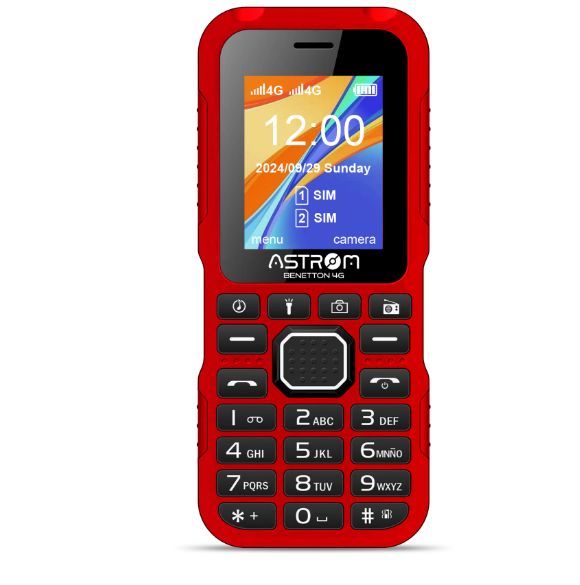 Celular 4G Dual Sim Pantalla 1. 77 " BENETTON AST1701H Rojo