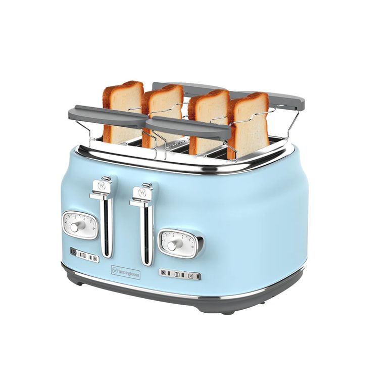 Tostadora 4 panes Retro WH celeste