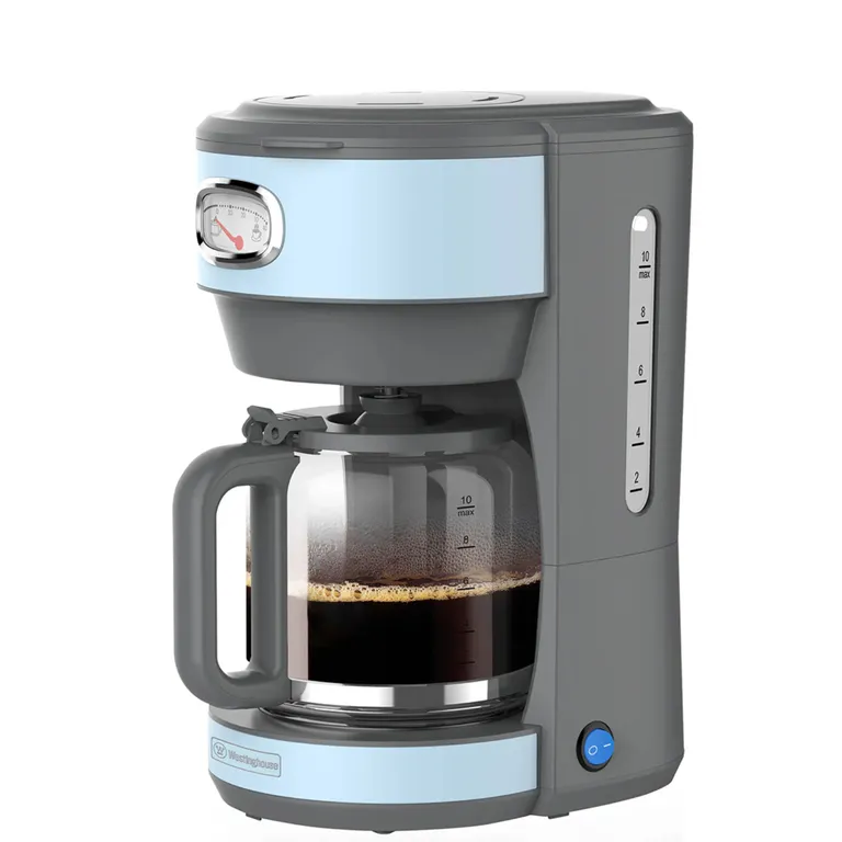 Cafetera eléctrica 10 tazas Retro WH celeste
