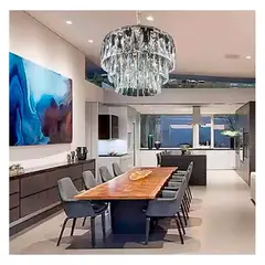 GENERICO - Lámpara Colgante Torta Viena Cromado