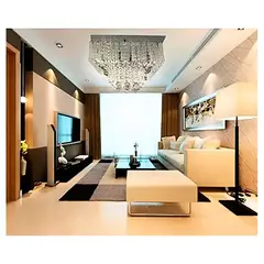 GENERICO - Lámpara Colgante Lobby Cristal Cromado