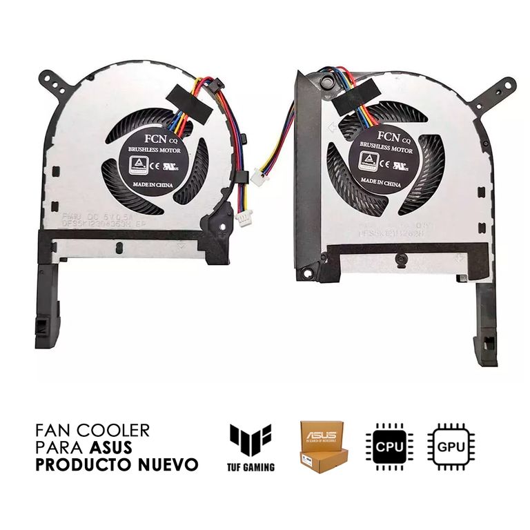 Ventiladores Para Asus Tuf Fx506 Fx506l Fx506lh CPU+GPU