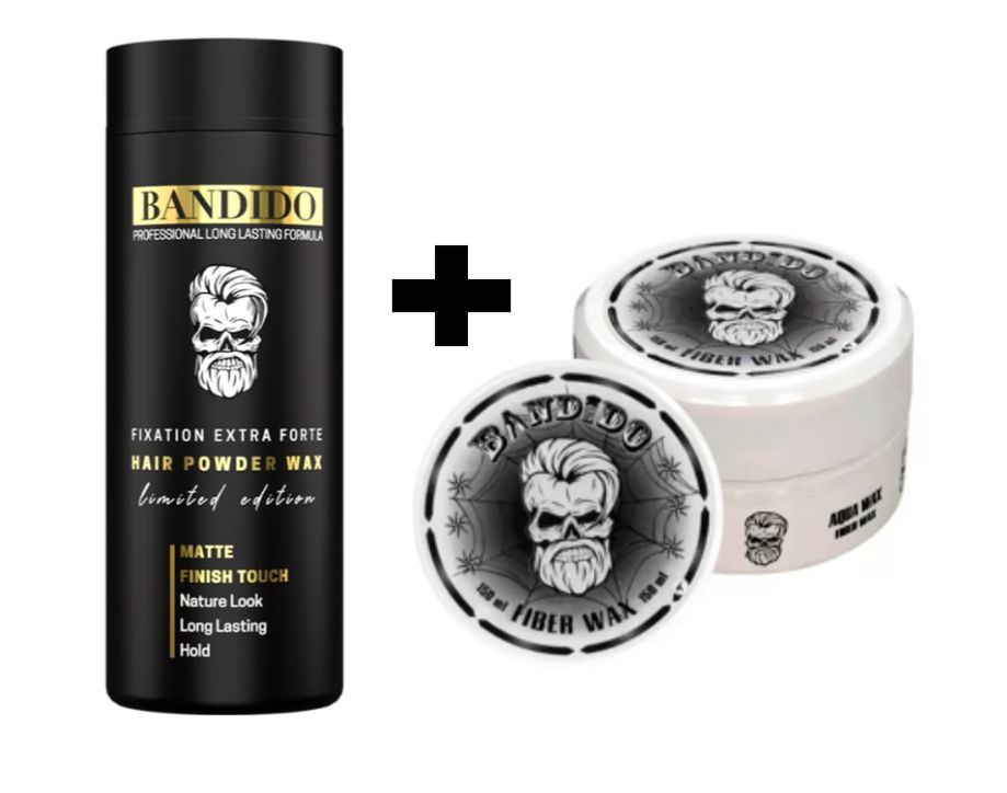 Pack Cera Bandido Efecto Telaraña Spider Polvo Texturizador Extra Volumen30gr