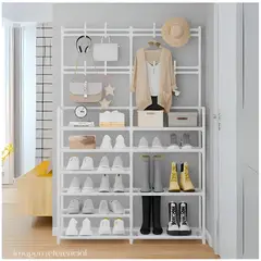 MINARI - Zapatera Perchero Colgador Ropa BL ZP10