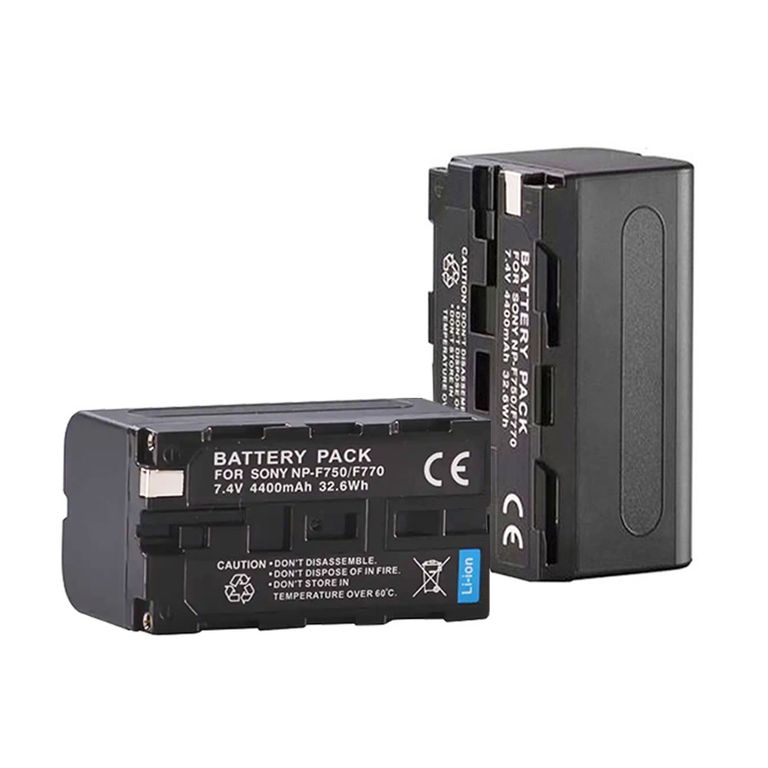 Batería recargable F750/ F770 4400 mAh para cámaras SONY y Luces LED