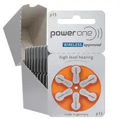 POWERONE - 13. BLISTER X 06 PILAS PARA AUDIFONOS MEDICADOS