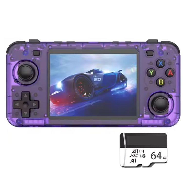 Consola Portatil Retro Game R36H 64GB Morado