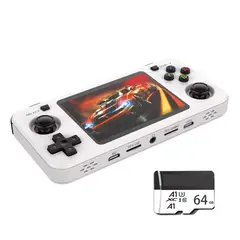 OVOTOUMI - Consola Portatil Retro Game R36H 64GB Blanco