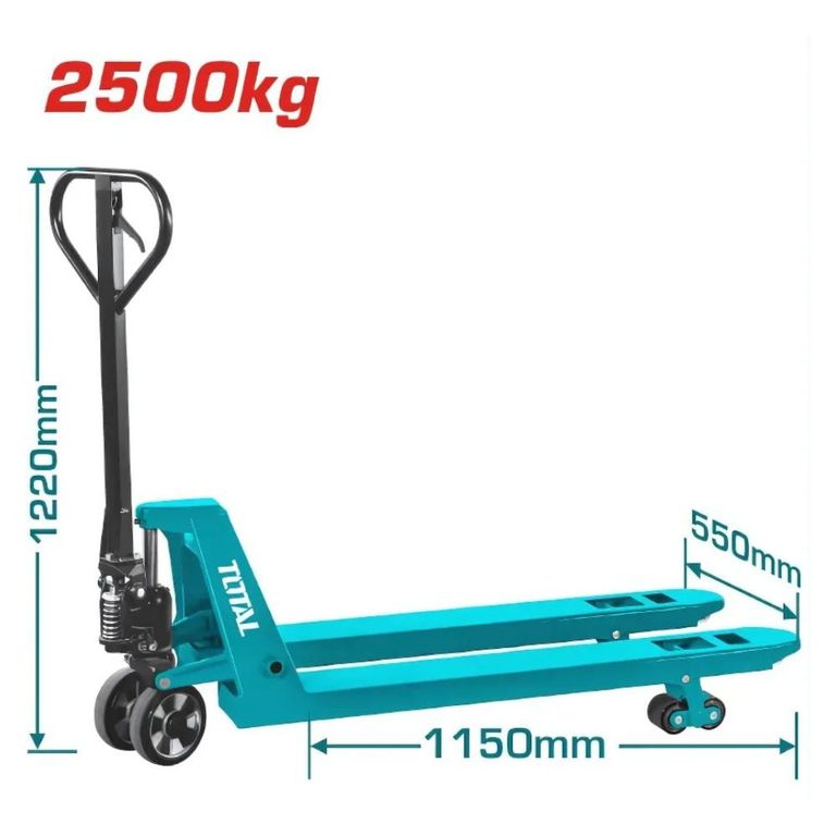 PALETA HIDRÁULICA TOTAL 2500KG 220x56x71CM - THT301251